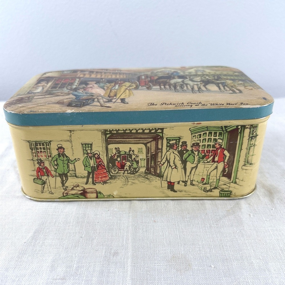 Vintage Thorne's Premier Toffee Tin Pickwick Coach White Hart Inn